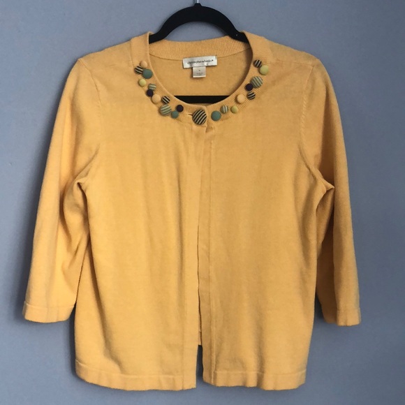 Christopher & Banks Sweaters - 🔥5 for $25/ Christopher & Banks Buttercream Yellow Cotton Cardigan with Buttons